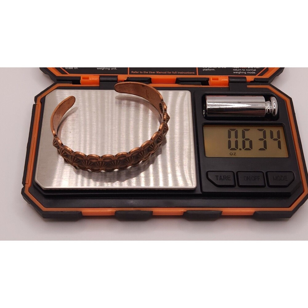 Vintage Copper Native American Thunderbird Cuff Bracelets - Set of 2 - Picture 8 of 10